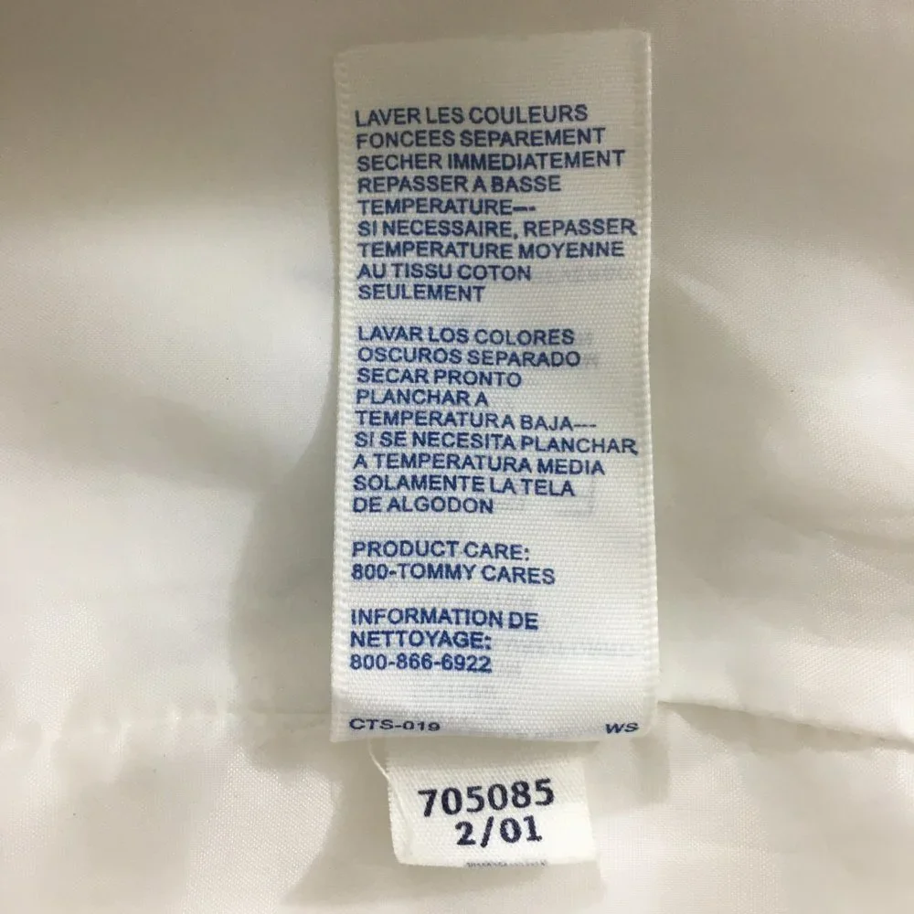 Tommy Hilfiger Womens 2 Pants White Mid-Calf Career Cropped 100% Cotton Capri - Picture 9 of 11